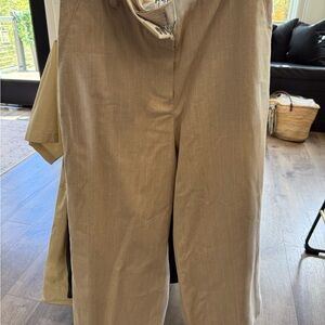 Theory Tan Wide Leg Women's Pants